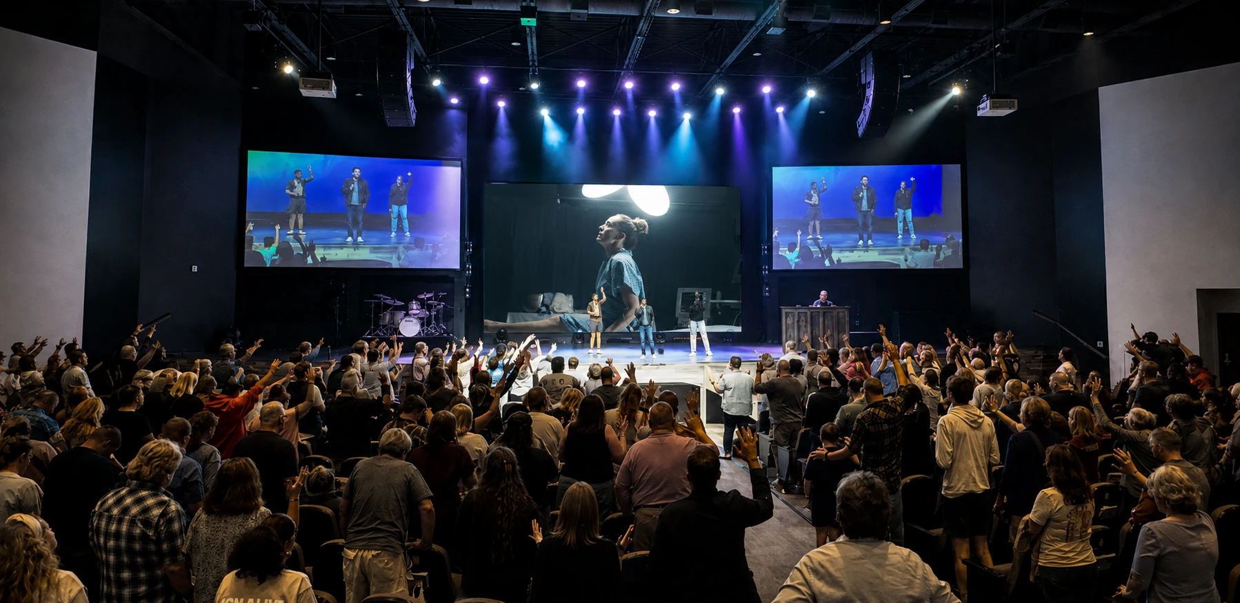 Audience at the August 2025 Miracle screening hosted by Redbird in Nashville, Tennessee